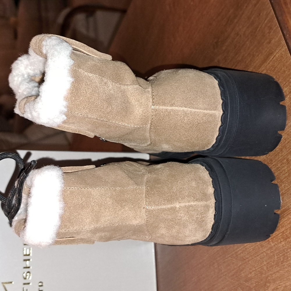 Marc Fisher SALE 6M natural multi suede nalina - Picture 5 of 7